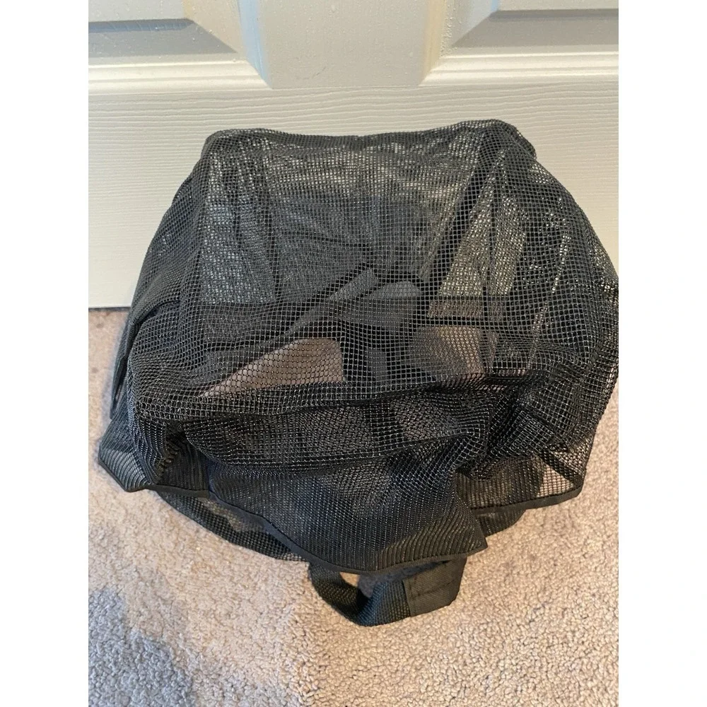 Heavy Duty Mesh Shower Caddy Hanging Organizer Dorm,Gym, 7 Pockets,Handle, Black